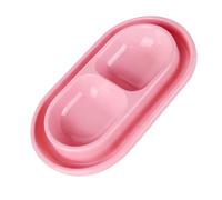 BELOWSYALER Moderno plato doble para alimentos y agua, alimentación simultánea, apto para callejeros, hormigas, protección de gatos, cuenco de comida