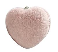 BELOWSYALER Monedero de Mano con Forma de corazón,Bolso de Mano con Forma de corazón,Bolso de Noche,Monedero de Felpa,Bolso de Boda,Cartera para teléfono,Monedero para Fiesta de graduación
