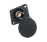 BELOWSYALER Núcleos de cobre chapados en oro, conector BNC hembra, montaje en panel tipo D para instalaciones de cámaras de seguridad, transferencia de fiabilidad, enlace BNC chapado en oro