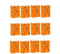 BELOWSYALER Paquete de 12 bolsas de papel de fútbol para fiestas de fútbol, bolsas de fútbol para niños, cumpleaños y reuniones deportivas, bolsas de regalo