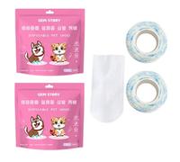 BELOWSYALER Paquete de 2 calcetines para perros, zapatos de aseo para mascotas, suela antideslizante, botines para exteriores para mascotas grandes a pequeñas, calcetines fáciles para perros