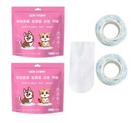 BELOWSYALER Paquete de 2 calcetines para perros, zapatos de aseo para mascotas, suela antideslizante, botines para exteriores para mascotas grandes a pequeñas, calcetines fáciles para perros