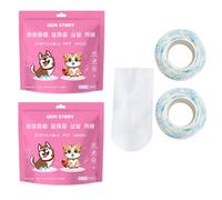 BELOWSYALER Paquete de 2 calcetines para perros, zapatos de aseo para mascotas, suela antideslizante, botines para exteriores para mascotas grandes a pequeñas, calcetines fáciles para perros