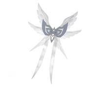 BELOWSYALER Pinza de pelo de ala de ángel de gran tamaño para fiesta de anime, disfraces, eventos temáticos, accesorios de fotografía, accesorio para disfraz de cosplay