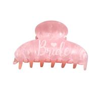 BELOWSYALER Pinza para el pelo con estampado de letras de novia, accesorios de fiesta de boda, agarre fuerte, pinza de pelo para eventos formales