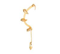 BELOWSYALER Shiny-Ear Cuff Wrap Left Ear Clip Earring Devils Fang Ear Bone Clip Hook Single Halloween Earring Women Girl Teen Halloween Cuff For Women Earrings