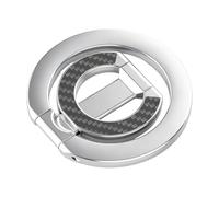 BELOWSYALER Soporte de doble agarre lateral para teléfonos inteligentes, plegable y ajustable, aleación de metal para portabilidad, agarre compacto