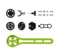 BELOWSYALER Soporte de extensión frontal ajustable para bicicleta de carretera con soportes de luz y adaptador de ciclismo, soportes de montaje para computadora