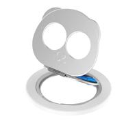 BELOWSYALER Soporte de teléfono de metal plegable doble 360 para posicionamiento multifunción portátil para desplazamientos amplia compatibilidad para viajeros