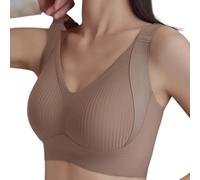 BELOWSYALER Sujetadores sin costuras para mujer, sin aros, sin aros, sin varillas, brasier push up, cobertura completa, cómodo, sostén de camiseta, regalo