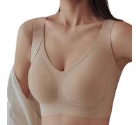 BELOWSYALER Sujetadores sin costuras para mujer, sin aros, sin aros, sin varillas, brasier push up, cobertura completa, cómodo, sostén de camiseta, regalo