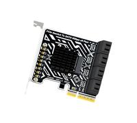 BELOWSYALER Tarjeta adaptadora PCIE3.0 a 8 puertos SATA3.0 de 6 Gbps para almacenamiento de escritorio, adaptador interno, convertidor, accesorios, tarjeta de expansión de almacenamiento