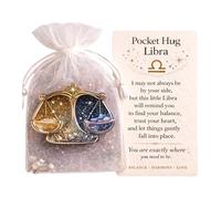 BELOWSYALER Tarjeta inspiradora de astrología con dije de constelación acrílica para coleccionistas, entusiastas de cumpleaños, aniversario, Navidad, horóscopa, tarjetas de felicitación