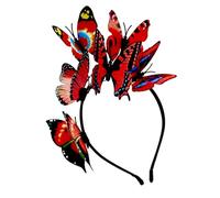 BELOWSYALER Tocado de mariposa elegante accesorio para el cabello para mujeres y niñas, fiesta de Halloween, cosplay, novia