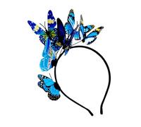 BELOWSYALER Tocado de mariposa elegante accesorio para el cabello para mujeres y niñas, fiesta de Halloween, cosplay, novia