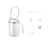 BELOWSYALER Vaso de acero inoxidable 304 de grado médico de 450 ml para pacientes ancianos y personas discapacitadas, apta para disfagia