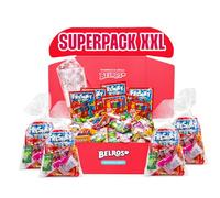BELROS Pack 200 uds de Chuches y Gominolas Mix Surtido de 1.9kg de Dulces. Ideal Cumpleaños, Celebraciones, Ocasiones Especiales, Piñatas. Incluye 20 Bolsitas de Regalo