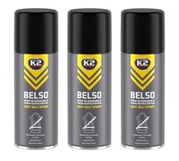 BELSO Lubricante Cinturones de Seguridad Coche - Pack de 3 Lubricación y Protección UV - Mejora el Enrollado y Desenrollado - Antiestático y Sin Residuos 400ml