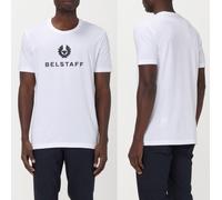 Belstaff Signature Camiseta Retro Algodón Phoenix Logo Regular Blanco XL