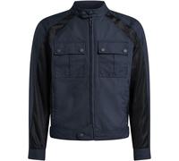 Belstaff Temple Chaqueta de moto textil, negro-azul, tamaño M para Hombres