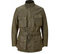Belstaff Trialmaster Chaqueta de cera para moto, verde, tamaño S para Hombres