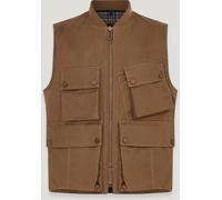 Belstaff Windermere Chaleco de moto, beige, tamaño M para Hombres