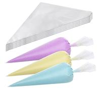 BELSVOR 100 PCS Mangas Pasteleras Desechables, Manga pastelera 30CMX20CM, 100PCS Mangas Pasteleras, Mangas Pasteleras Hechas de Material PE, Manga pastelera Adecuada para Decorar Tartas/Galletas