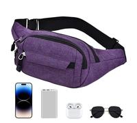 Belt Bag - Running Waist Bum Hiking Fanny Bag, Waist Fanny Packs, Portable crossbodyy Waist Bag Pack for Dog Walking Camping Shopping