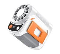 Belt Clip Portable Wearable Fan, Hands-Away Cooling Device With Usb Rechargeable Battery, Compact Lightweight Airflow Unit, Smart Thermal Management, Made Of Pp Material, 3.35x2.7x3.62in