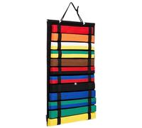 Belt Display, Martial Arts Holder, 24.61x13.58 Inches Wall Storage Rack, Soft Felt Panel, Multi-Level Organizer, Showcasing Jujutsu Karate Achievements in Living Room Den Cabinet Space