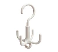 Belt Hanger - Space Saving Organizer with 4 Hooks, 360 Degree Swivel Scarf Hanger with Rotating Four-Claw Design for Wardrobe Storage | Suitable for Belts, Ties, Bras, Tank Tops, Hats, Purses, Bedroom