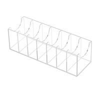 Belt Organizer - Acrylic Clear Storage Rack | Durable Transparent Display Box With Multi Section Feature, Modern Tie Holder Container For Closet Organization Men Women Accessories
