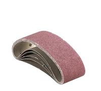 Belt Sander Paper,5 Pcs Abrasive Sanding Belts 100 * 610mm Sander Belt 40-120 Grits Sandpaper Abrasive Bands for Wood Soft Metal Polishing Tool(5pcs Grit 80)