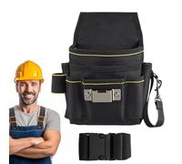 Belt Tool Bag, Carpenter Tool Pouch, Compact Multi-Functional, Quick-Release Design, Tear-Resistant, Ideal for Electrical Work, Roofing Projects, Construction Jobs