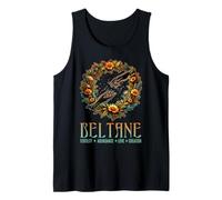 Beltane Fertilidad Abundancia Amor Creación Festival del Primero de Mayo Camiseta sin Mangas