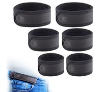 BeltBro Pro For Men - Cinturón elástico sin hebilla BeltPro de próxima generación con acolchado de borde ultrasuave, se adapta a trabillas de cinturón de 1.5 pulgadas, Negro -, 6 Pack