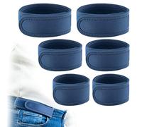 BeltBro Pro For Men - Cinturón elástico sin hebilla BeltPro de próxima generación con acolchado de borde ultrasuave, se adapta a trabillas de cinturón de 1.5 pulgadas, Azul (Denim), 6 Pack