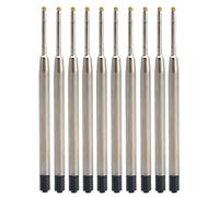BELTI 10 Piezas de Tinta Negra, Estilo Universal, estándar, 1 mm, recargas de bolígrafo, Punta Mediana