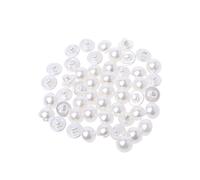 Belti 50 Piezas de Botones de Perlas de imitación para Coser álbumes de Recortes, Manualidades de Costura de Orificio Trasero, 10/11.5mm