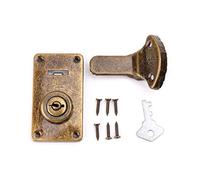 BELTI Caja de Hebilla de Maleta de Cuero en Tono Bronce Cerradura de Metal Vintage Pestillo de Palanca Antiguo