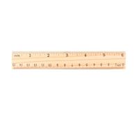 BELTI Regla de medición 15 cm 20 cm 30 cm Regla de Madera Herramienta de medición de Oficina Escolar para Estudiantes de Doble Cara