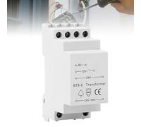 Beltrafo 8V 12V 24V para timbre, transformador de timbre para timbre de puerta de 8 VA, transformador de timbre adecuado para carril DIN estandarizado, blanco