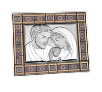 Beltrami Icono Sagrada Catedral Rojo 22x25 cm Plata Miro Silver