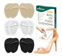 BelugaCare - Cojines de pie (6 pares de almohadillas de pie (12 piezas) | Almohadillas metatarsianas de alta calidad para mujeres | Inserciones de cojín para zapatos para aliviar el dolor de Neuroma, callos y juanetes de BelugaCare