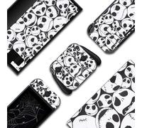 BelugaDesign Skulls Switch Skin | Calcomanía de Vinilo gótica | Pesadilla de Halloween Horror | Compatible con Nintendo Switch (estándar de Interruptor, Blanco y Negro)