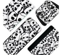BelugaDesign Skulls Switch Skin | Calcomanía gótica de Vinilo | Nightmare Halloween Horror | Compatible con Nintendo Switch OLED (Switch OLED, Negro y Blanco)