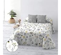 BELUM | Colcha Bouti 100 gr Cama 180 Medida Producto: 280x270 Tejido: 100% algodón orgánico 175 Hilos. Certificado Oeko-Tex Modelo: Santorini