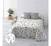 BELUM | Colcha Bouti 100 gr Cama 90 Medida Producto: 190x270 Tejido: 100% algodón orgánico 175 Hilos. Certificado Oeko-Tex Modelo: Santorini Mint