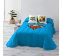 BELUM | Colcha Bouti Superman Basic, Colcha Tejido algodón orgánico y Peinado para Cama de 135, Colcha Suave, Colcha para Todas Las Estaciones