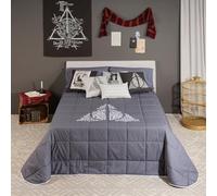 BELUM | Edredón Harry Potter, Edredón 250 gr Modelo Reliquias Lettering para Cama de 150 (250x270cm.)